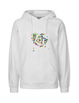Mens Hoodie Konfettiseelenbohrer (white)