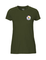 Damen T-Shirt Kein Seelenbohrer für Nazis (military)