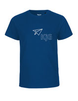 Kinder T-Shirt Papierflieger (white/royal)