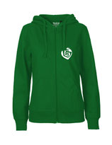 Ladies Zip Hoodie Herzseelenbohrer (white/green)
