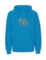 Mens Hoodie Konfettiseelenbohrer (saphire)