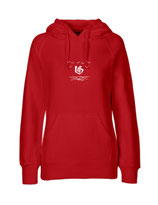 Mens Hoodie Über dem Meer (red)
