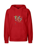 Mens Hoodie Konfettiseelenbohrer (orange)