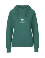 Ladies Hoodie Über dem Meer (teal)