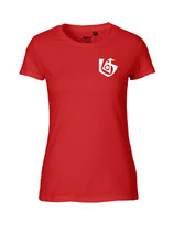 Damen T-Shirt Seelenbohrer (white/rot)