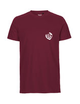 Herren T-Shirt Herzseelenbohrer (white/bordeaux)