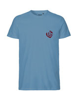 Herren T-Shirt Herzseelenbohrer (bordeaux/dusty indigo)