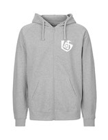 Mens Zip Hoodie Seelenbohrer (white/grey)