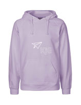Mens Hoodie Papierflieger (white/dusty purple)