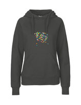 Ladies Hoodie Konfettiseelenbohrer (charcoal)