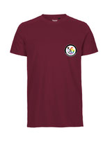 Herren T-Shirt Kein Seelenbohrer für Nazis (bordeaux)