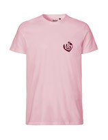Herren T-Shirt Herzseelenbohrer (bordeaux/light pink)