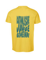 Herren T-Shirt Bubbleschrift (yellow/aqua green)