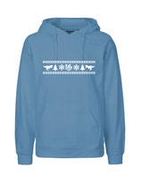 Mens Hoodie Ugly Christmas (dusty indigo)