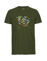 Herren T-Shirt Konfettiseelenbohrer (military)