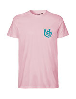 Herren T-Shirt Seelenbohrer (aqua green/light pink)