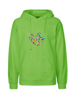 Mens Hoodie Konfettiseelenbohrer (lime)