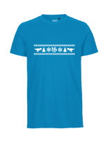 Mens T-Shirt Ugly Christmas (white/saphire)