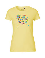 Damen T-Shirt Konfettiseelenbohrer (dusty yellow)