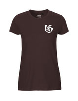 Damen T-Shirt Seelenbohrer (white/brown)