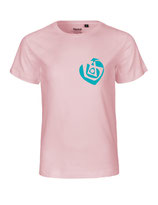 Kinder T-Shirt Herzseelenbohrer (aqua green/light pink)