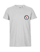 Herren T-Shirt Kein Seelenbohrer für Nazis (ash grey)
