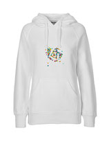 Ladies Hoodie Konfettiseelenbohrer (white)