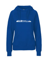 Ladies Hoodie Skyline (white/royal)