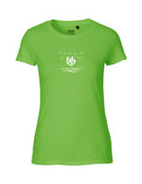 Damen T-Shirt Über dem Meer (lime)