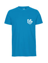 Herren T-Shirt Seelenbohrer (white/saphire)