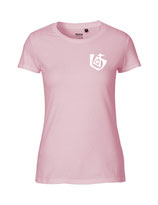 Damen T-Shirt Seelenbohrer (white/light pink)