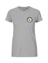 Damen T-Shirt Kein Seelenbohrer für Nazis (grey)