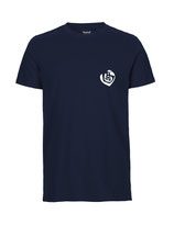Herren T-Shirt Herzseelenbohrer (white/navy)