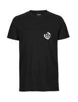 Herren T-Shirt Herzseelenbohrer (white/black)