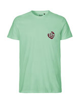 Herren T-Shirt Herzseelenbohrer (bordeaux/dusty mint)