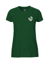 Damen T-Shirt Herzseelenbohrer (white/botttle green)