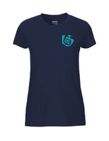 Damen T-Shirt Seelenbohrer (aqua green/navy)