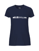 Damen T-Shirt Skyline (white/navy)