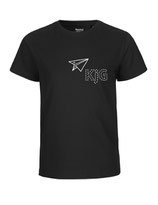 Kinder T-Shirt Papierflieger (white/black)