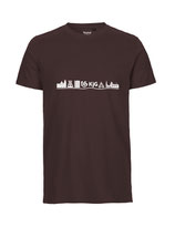 Herren T-Shirt Skyline (brown)