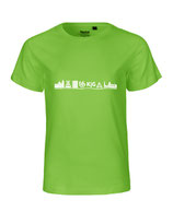 Kinder T-Shirt Skyline (white/lime)