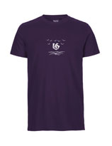 Herren T-Shirt Über dem Meer (purple)