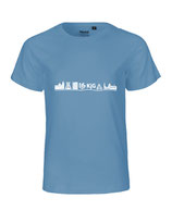 Kinder T-Shirt Skyline (white/dusty indigo)