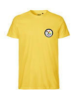 Herren T-Shirt Kein Seelenbohrer für Nazis (yellow)