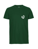 Herren T-Shirt Herzseelenbohrer (white/bottle green)