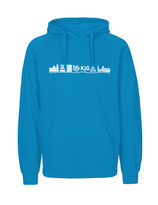 Mens Hoodie Skyline (white/saphire)