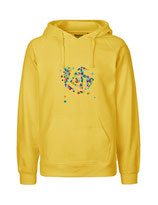 Mens Hoodie Konfettiseelenbohrer (yellow)