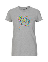 Damen T-Shirt Konfettiseelenbohrer (grey)