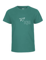 Kinder T-Shirt Papierflieger (white/teal)