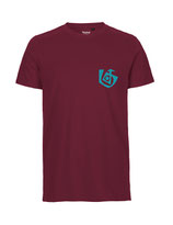 Herren T-Shirt Seelenbohrer (aqua green/bordeaux)
